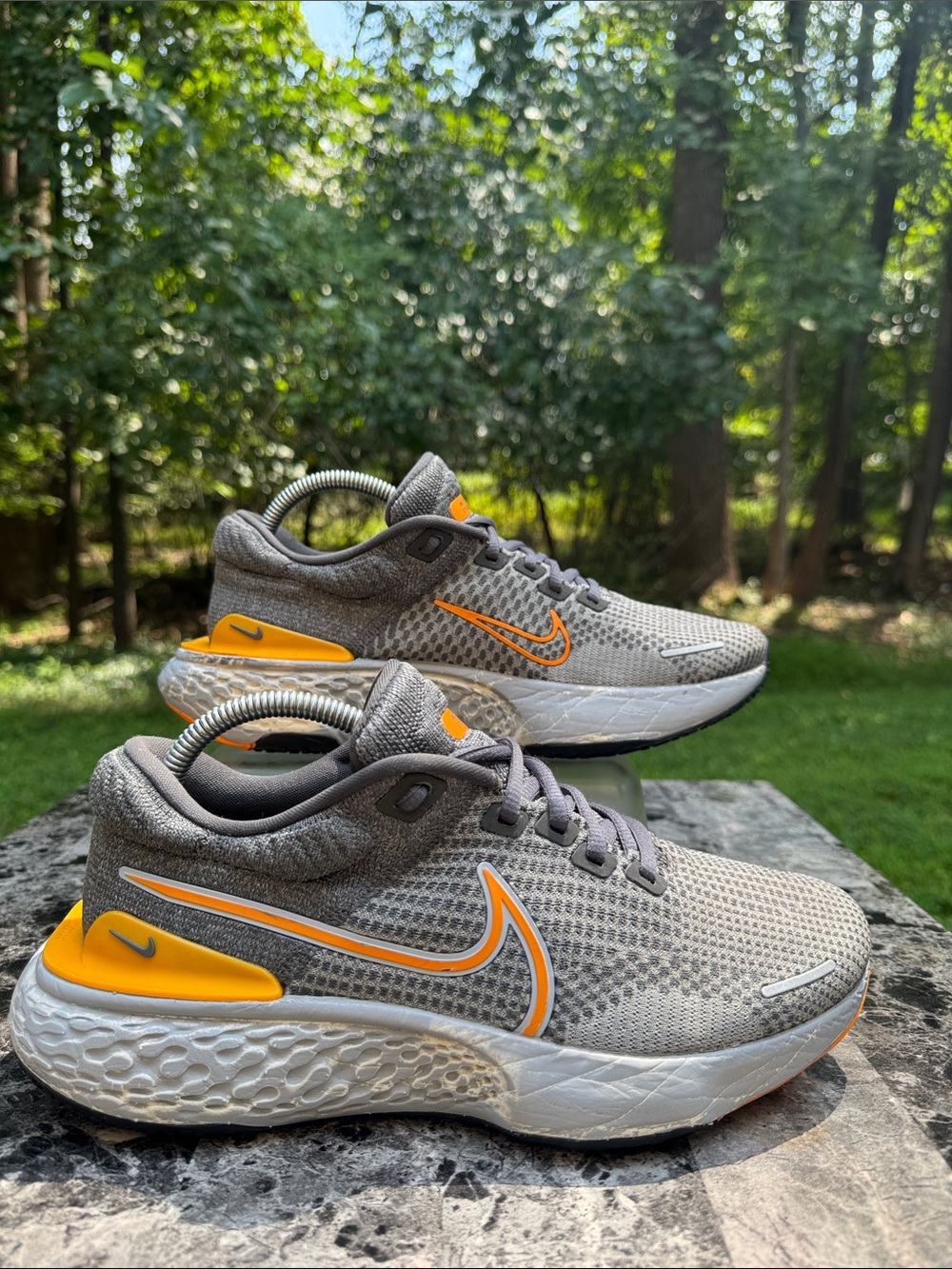 Nike Zoom X ZoomX Invincible 2 Grey Gray Orange size SZ 8